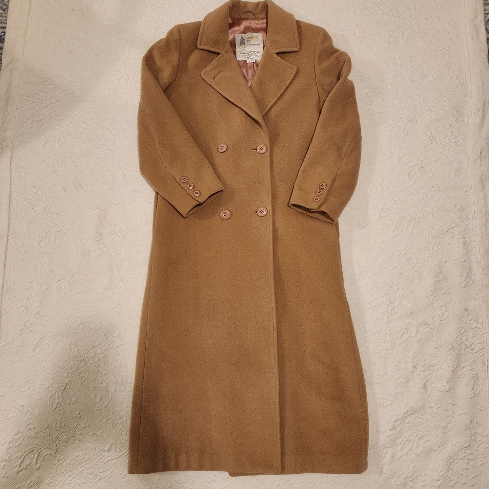 Vintage London Fog Camel Wool Coat
